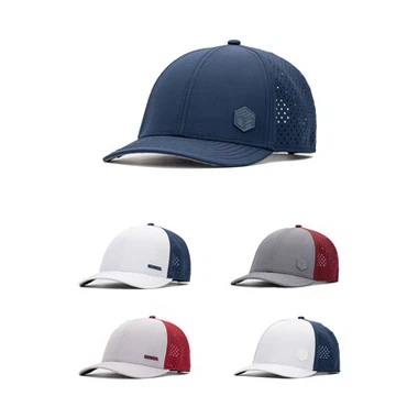 Custom Men 6 Panel Perforated Laser Cutting Hole Waterproof Sport Cap