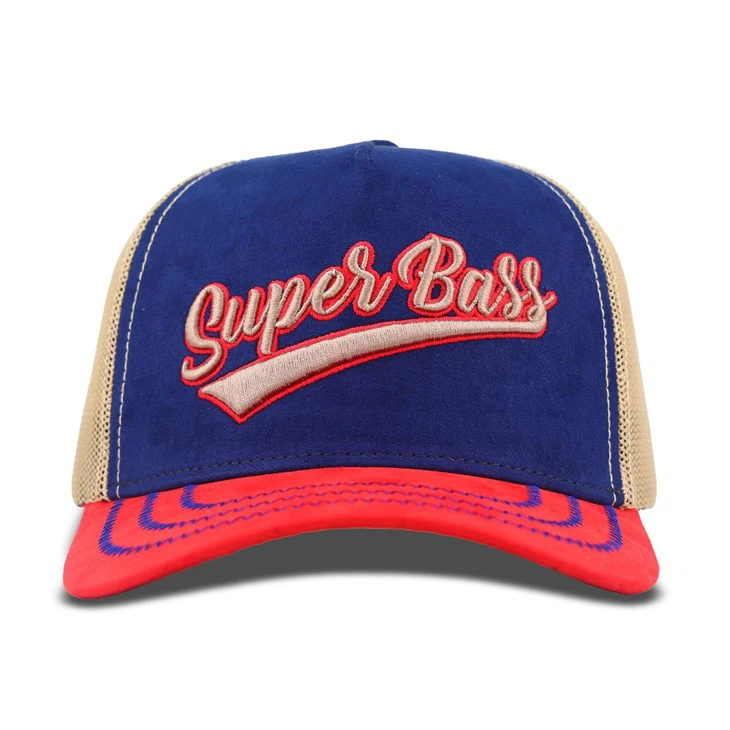 3D Embroidery Suede Trucker Cap