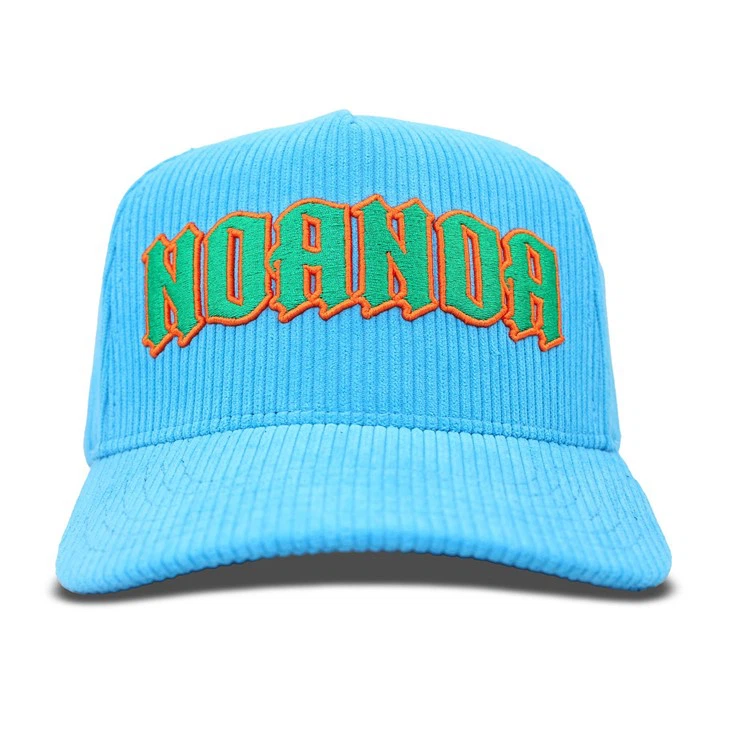 Comfortable Blue Corduroy Baseball Cap