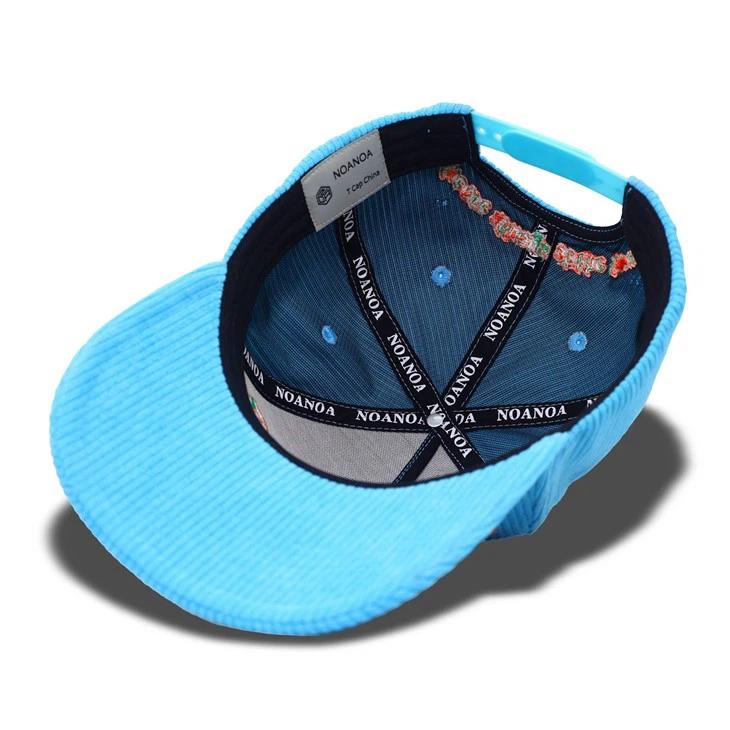 Comfortable Blue Corduroy Baseball Cap