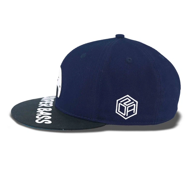 Cute Embroidery Pattern Deep Purple Fitted Cap