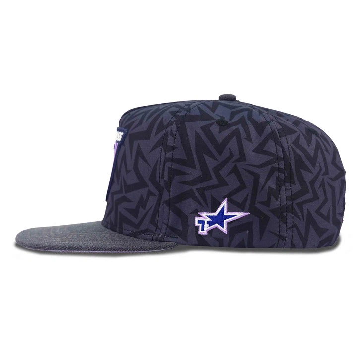 Dark Gray Rocket Rubber Snapback Cap