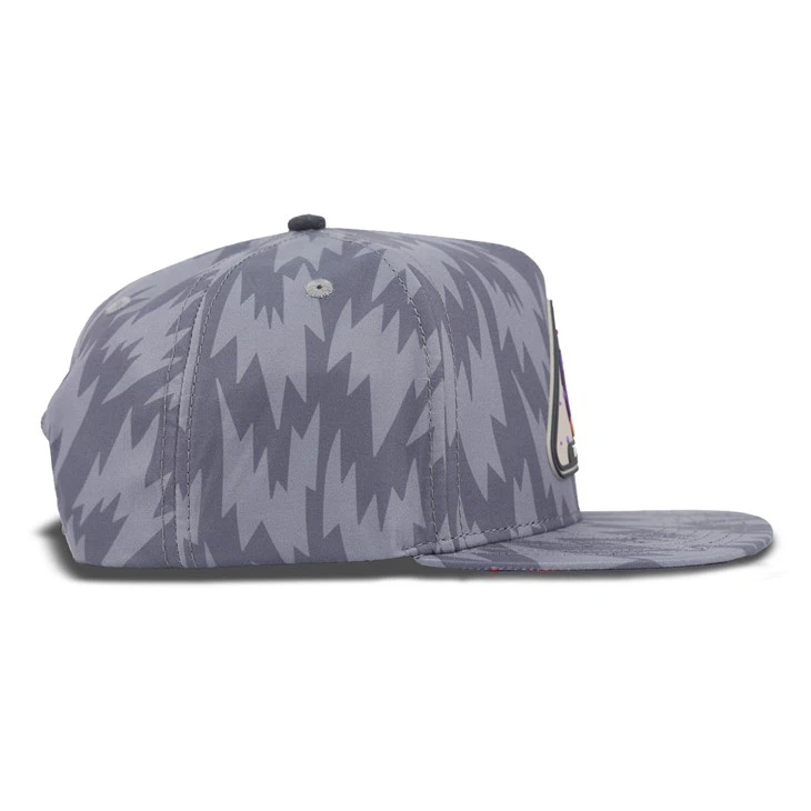 Light Gray Triangular-shaped Rocket Badge Snapback Cap