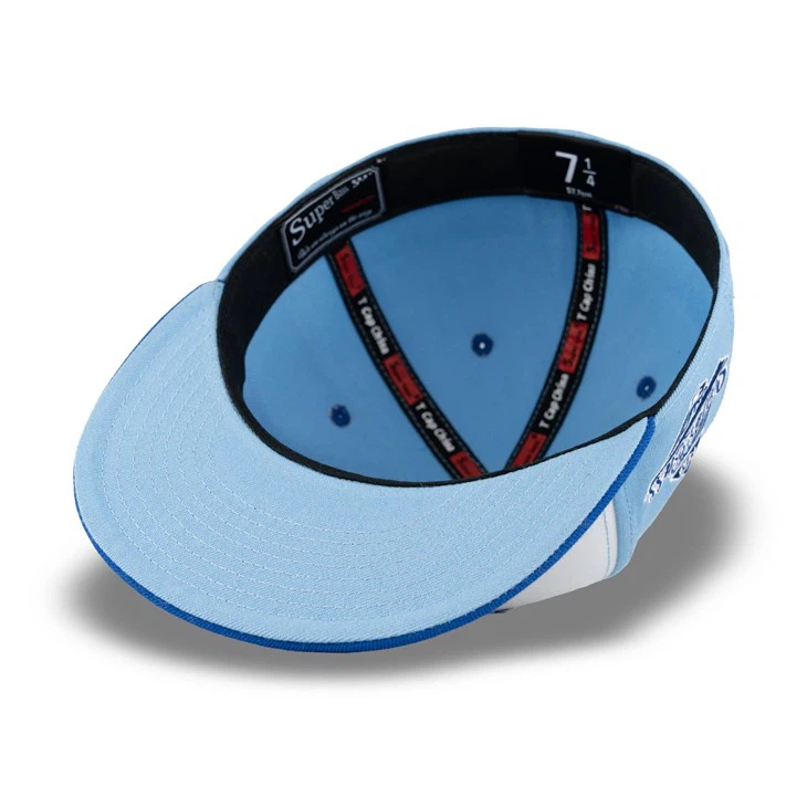 Number 27 Element Embroidery Blue Fitted Cap