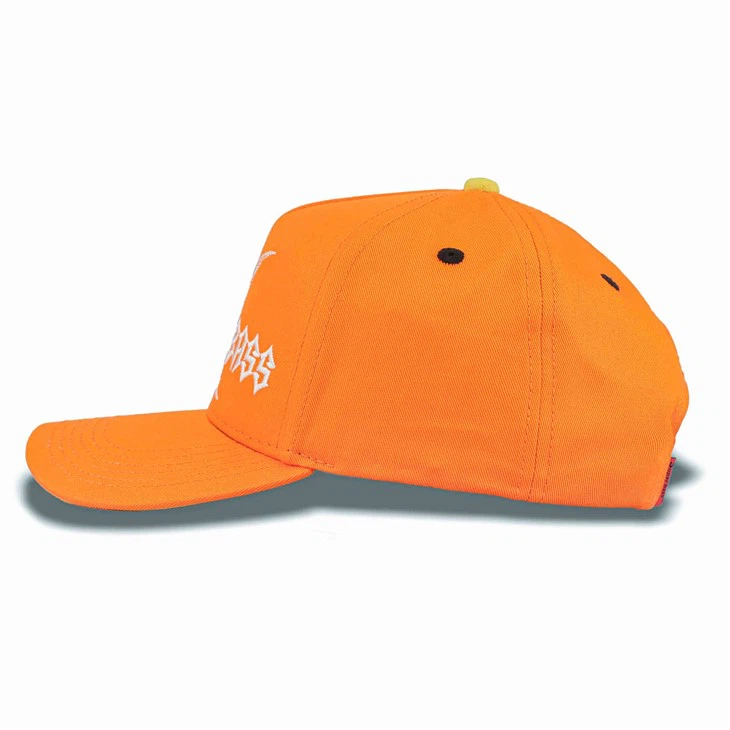 Orange Lace Pattern Moon Baseball Cap