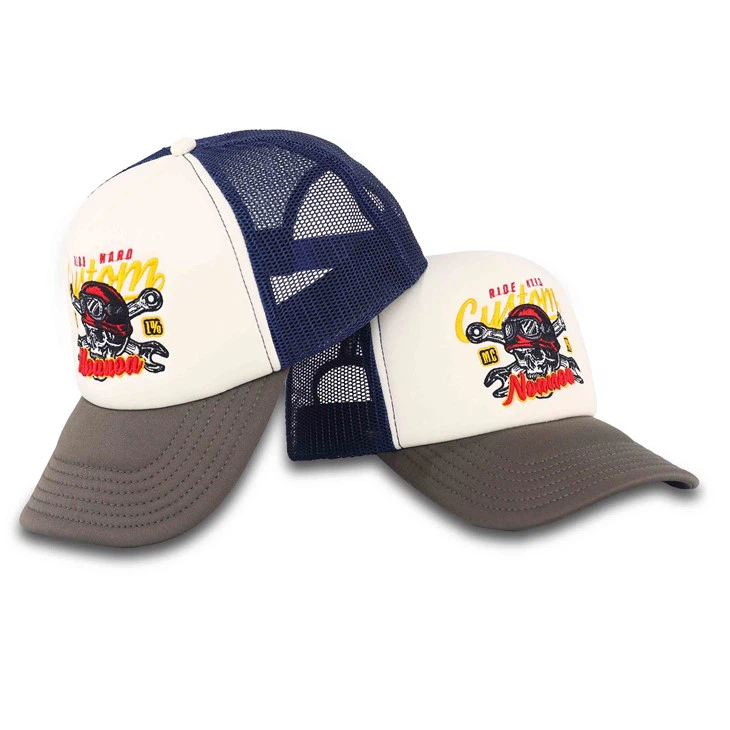 Pirate Theme Skull Embroidery Trucker Cap