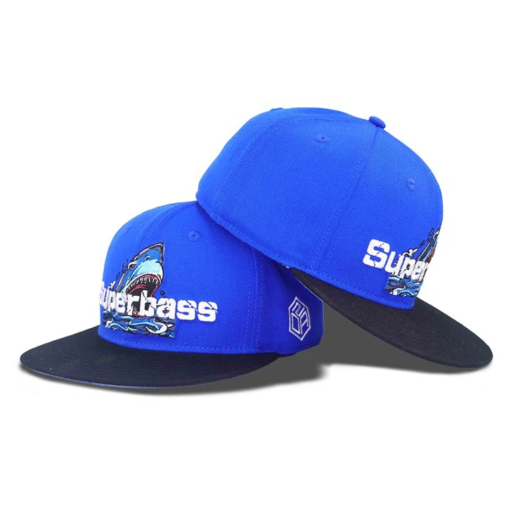 Shark Embroidery Fitted Cap