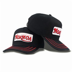 Black Merrowed Outline Patch Baseball Cap