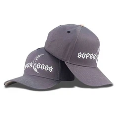 Grey Moon Embroidery Baseball Cap