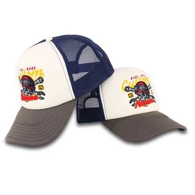 Pirate Theme Skull Embroidery Trucker Cap