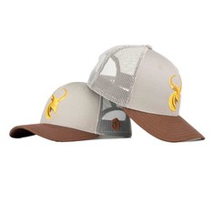 TCAP Custom Cotton Fabric Flat Embroidery 6-Panel Trucker Cap