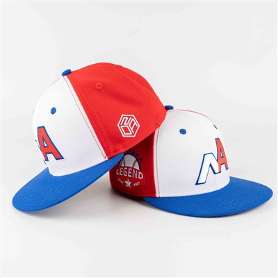 Three-Color Patchwork Fitted Cap