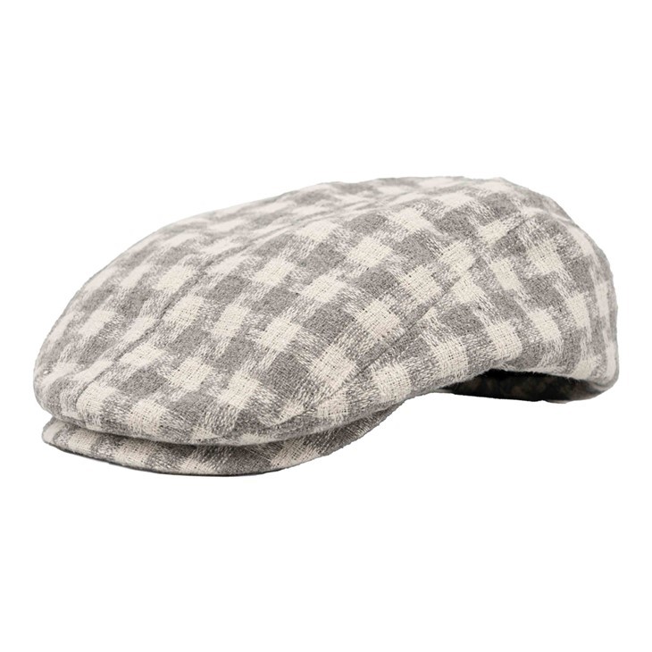 TCAP Custom Classic Plaid Artist Vintage Lattice Beret Hats For Women