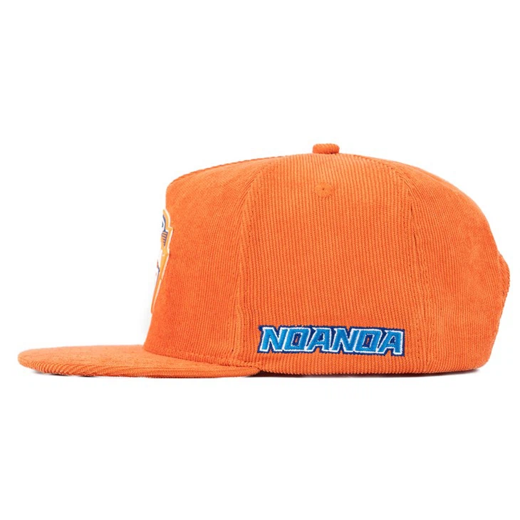 TCAP Custom Corduroy Hat High Crown Basketball 5 Panel Structured Hat