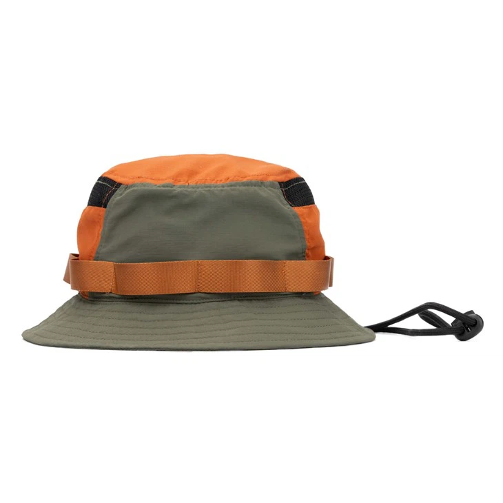 TCAP Custom Quick Dry Polyester PVC Patch Rope Fisherman Bucket Hat