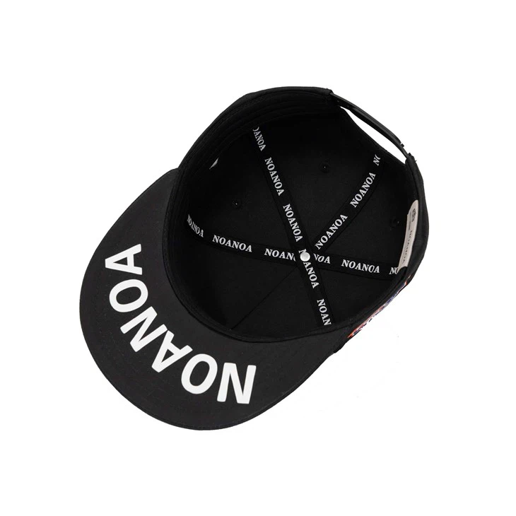 TCAP Custom Underbrim Cap Snapback Leather And Cotton Fabric 5panel Cap