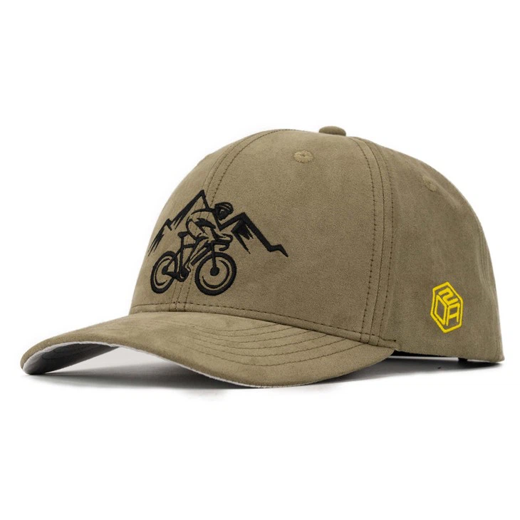 TCAP Customize Premier Suede Green Embroidered Logo Snapback Baseball Cap