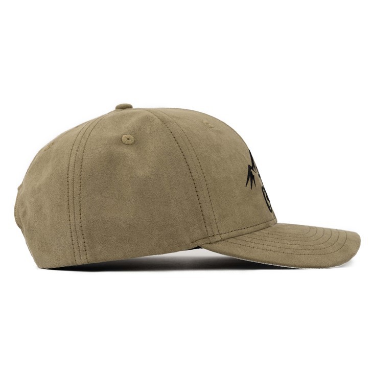 TCAP Customize Premier Suede Green Embroidered Logo Snapback Baseball Cap