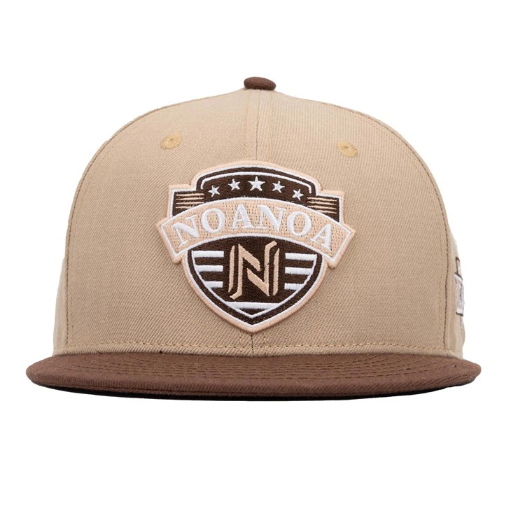 TCAP High Quality Wool Blend Acrylic Fabric 6 Panels Mens Fitted Caps Custom Puff Logo Fitted Hat Cap