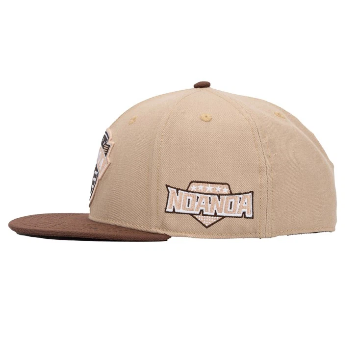 TCAP High Quality Wool Blend Acrylic Fabric 6 Panels Mens Fitted Caps Custom Puff Logo Fitted Hat Cap