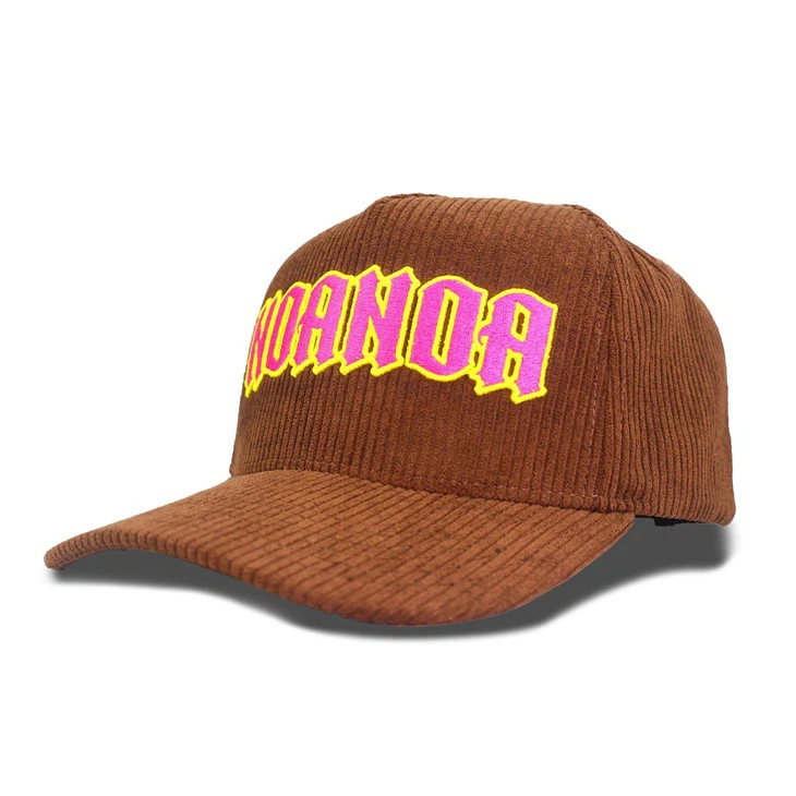 Versatile Brown Corduroy Baseball Cap