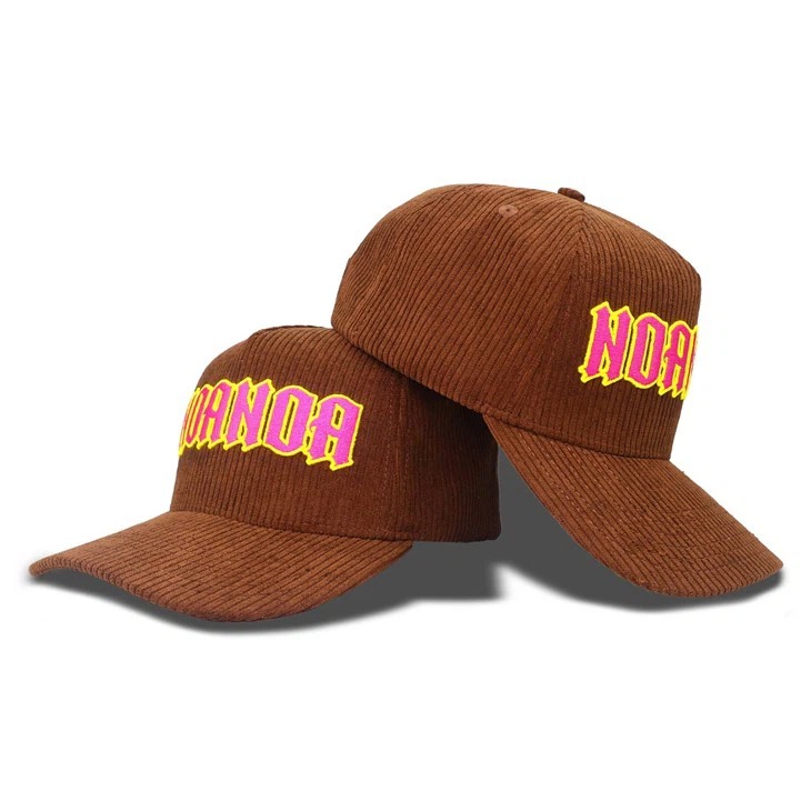 Versatile Brown Corduroy Baseball Cap