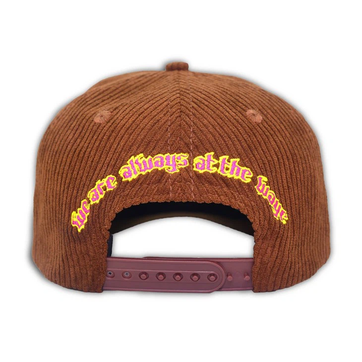 Versatile Brown Corduroy Baseball Cap