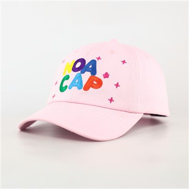Tcapchina Custom Pink Rainbow Embroidery Baseball Cap